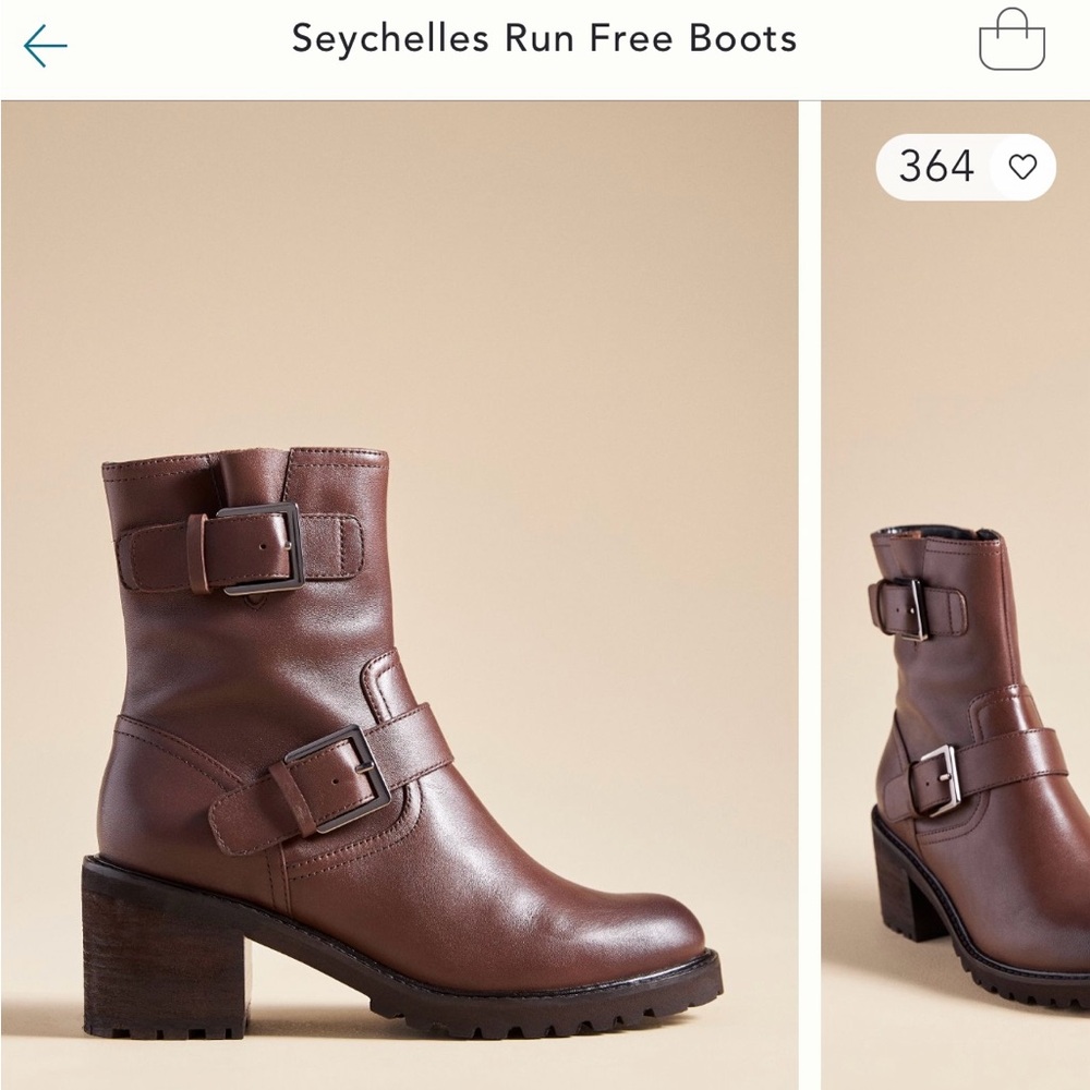 Anthropologie Seychelles boots, size 9.5, brown.
